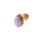 Orbita Earring, Single, Drop cut crystal, Multicolored, Gold-tone plated